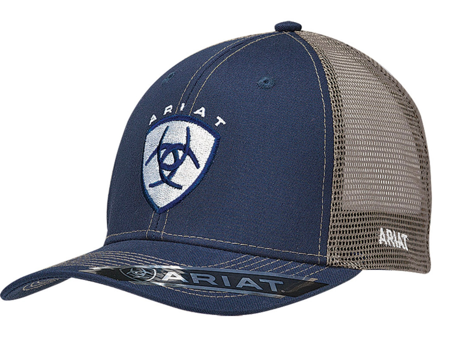 Ariat Shield Logo Navy Mesh Snapback