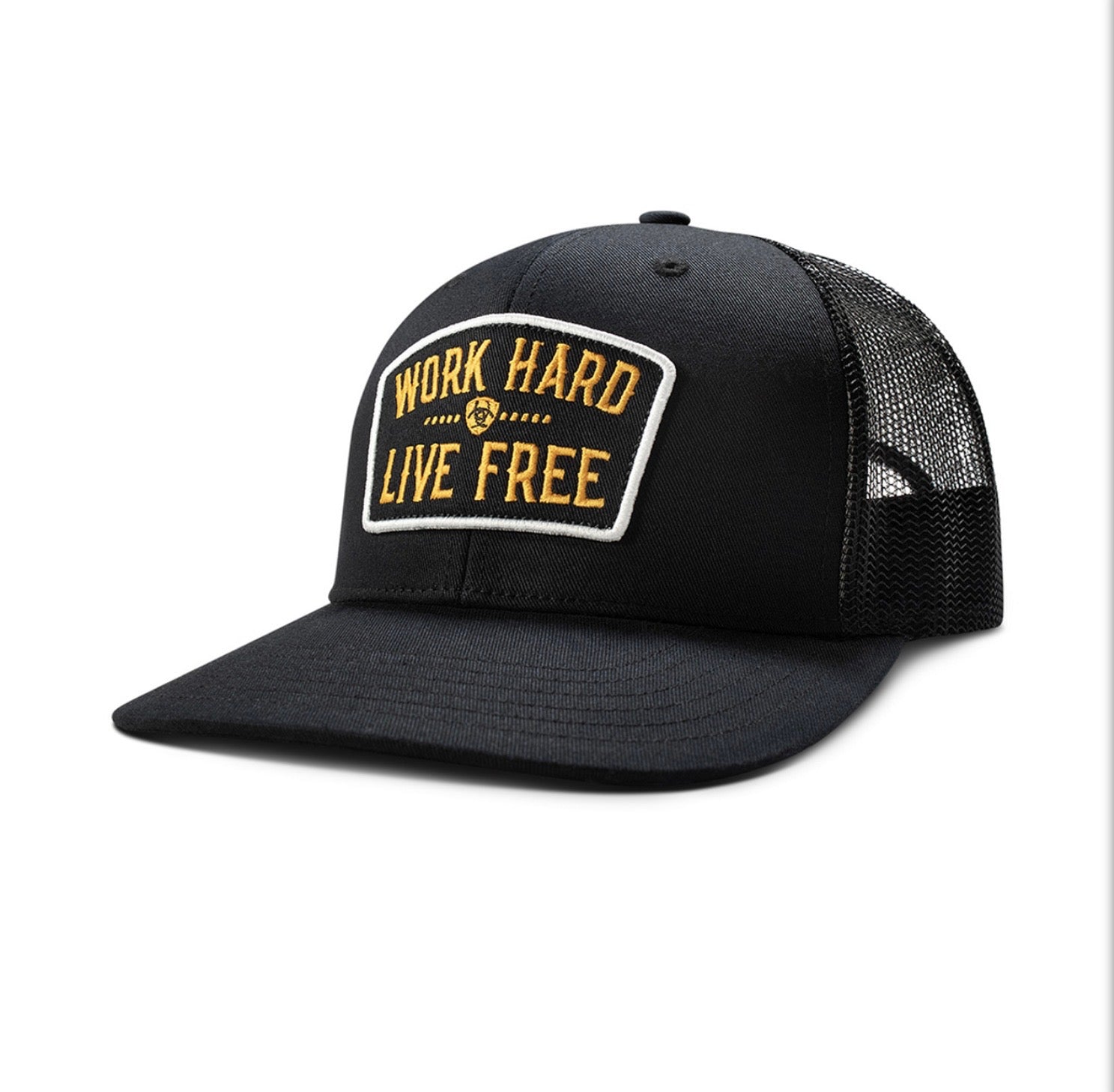 Work Hard Live Free Patch Snapback