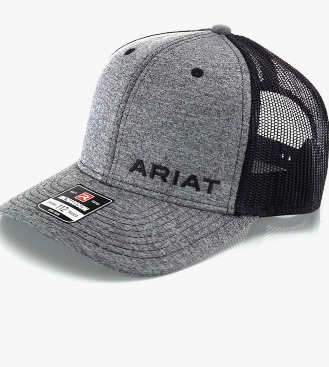 Ariat Grey/Black Snapback