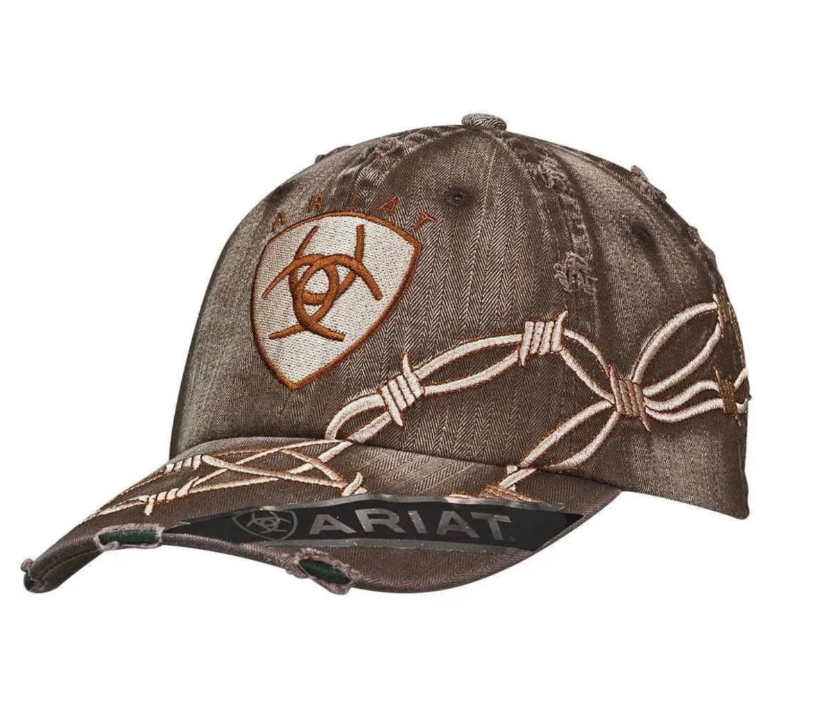 Ariat Women Distressed Barbed Wire-Ball Cap