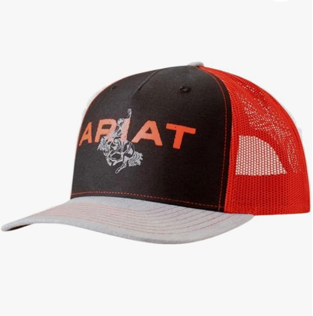 Ariat Bucking Bronco Graphic Rider SnapBack